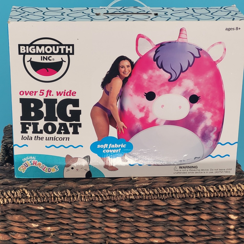 NWT BigMouth Inc Squishmallows Lola the Unicorn Big Float Pool Inflatable Fabric